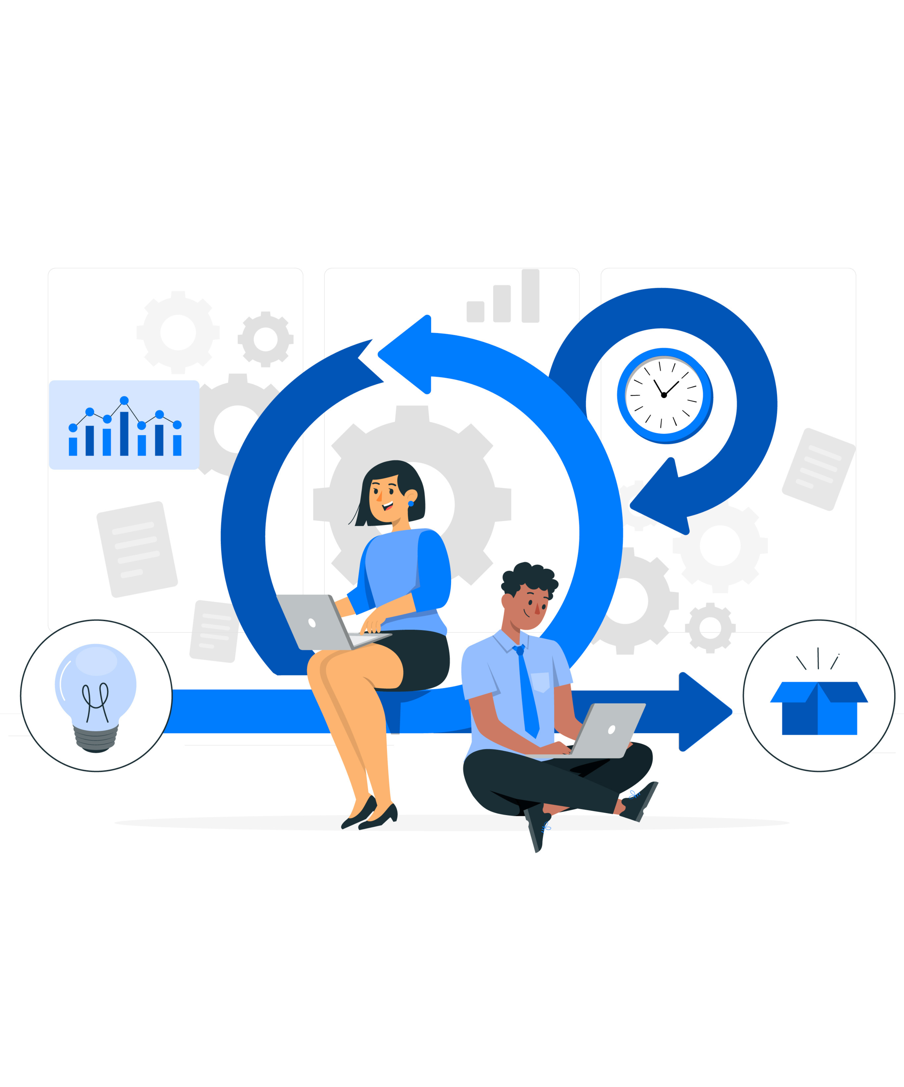Workflow dashboard illustration